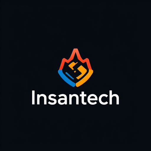 AI Design for make it before after app with people logo, with text "Insantech, Remove background photo" . make sure all text inserted, dont forget about "Remove background photo"