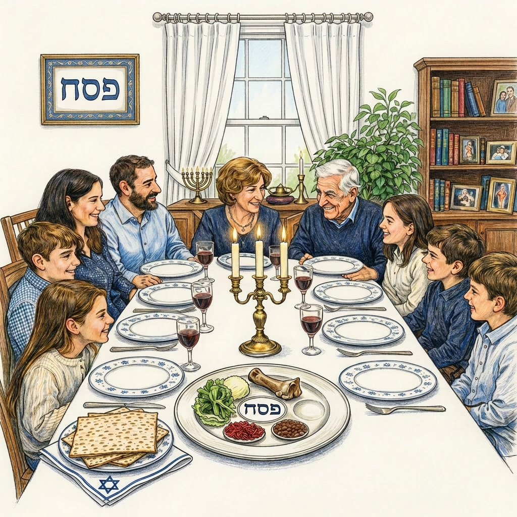 take off the circled egg from the passover plate