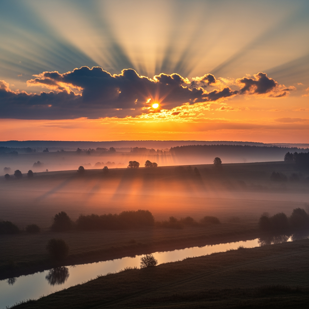 AI Design for add sun rays from behind trhe clouds