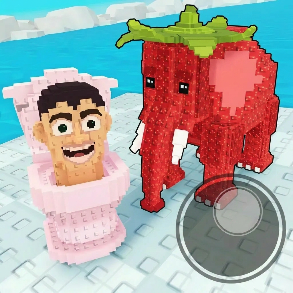 AI Design for completely replace the green/black guy with this character dont leave left over particles/parts from the green/black guy with this elephant: