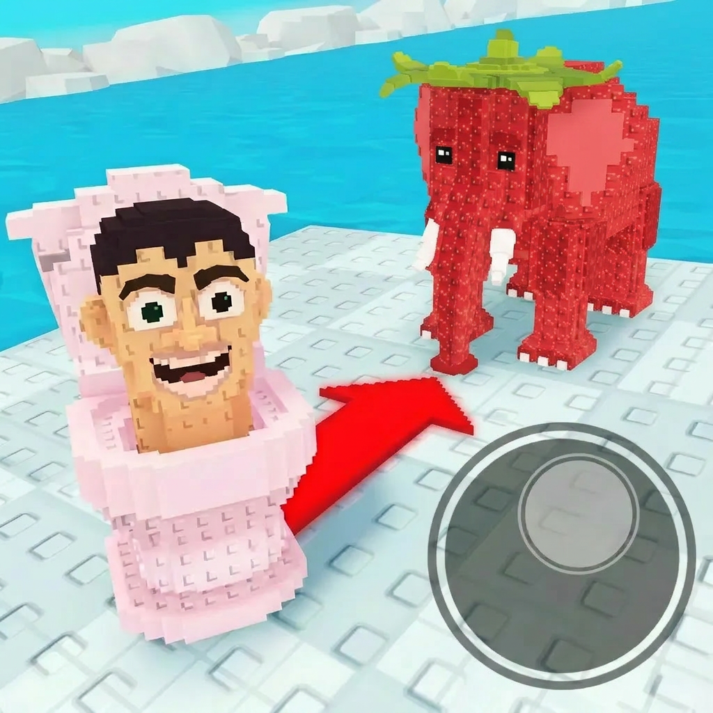 AI Design for completely replace the green/black guy with this character dont leave left over particles/parts from the green/black guy with this elephant:
