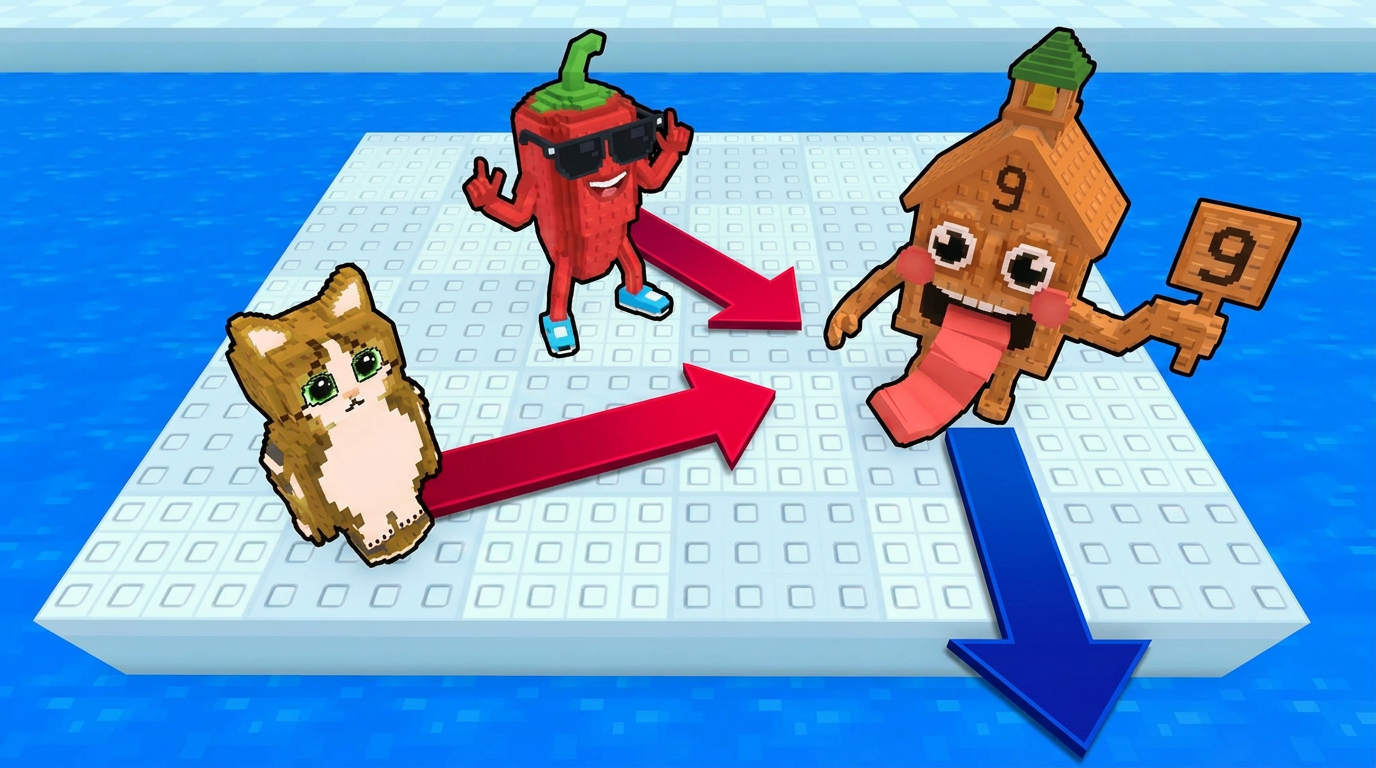 AI Design for make the arrow colors more vibrant and colorful increase the ctr by improving contrast DO NOT ADD ANY TEXT dont make the arrows multicolor keep it simpler dont make the lighting look hyper hd just upscale it to 1080p