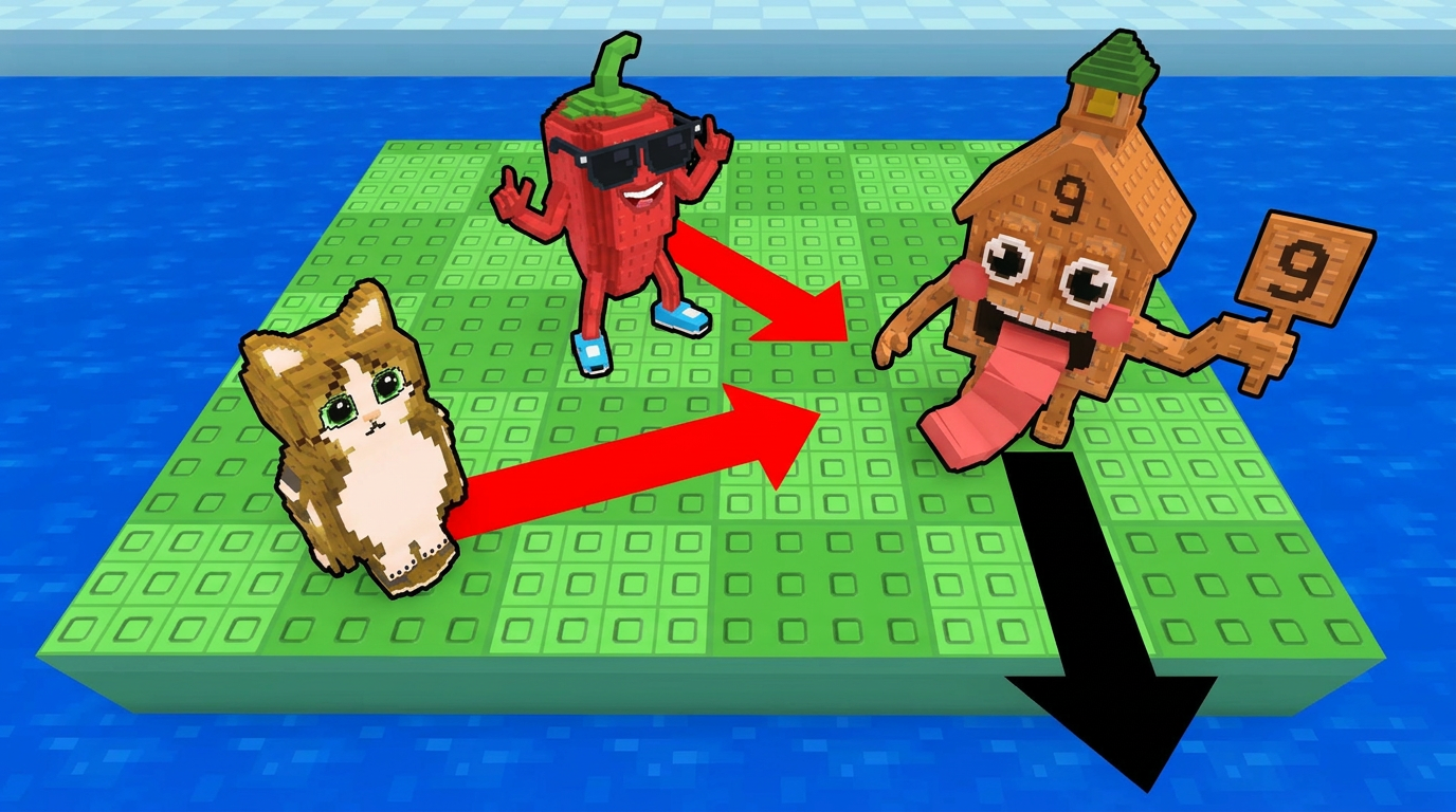 AI Design for make the arrow colors more vibrant and colorful increase the ctr by improving contrast DO NOT ADD ANY TEXT dont make the arrows multicolor keep it simpler dont make the lighting look hyper hd just upscale it to 1080p