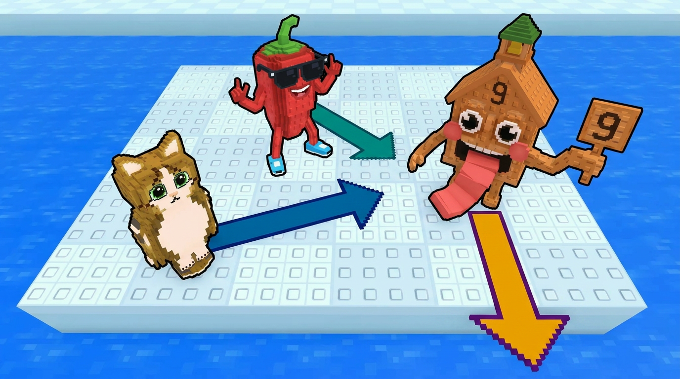 AI Design for make the arrow colors more vibrant and colorful increase the ctr by improving contrast DO NOT ADD ANY TEXT dont make the arrows multicolor keep it simpler dont make the lighting look hyper hd just upscale it to 1080p