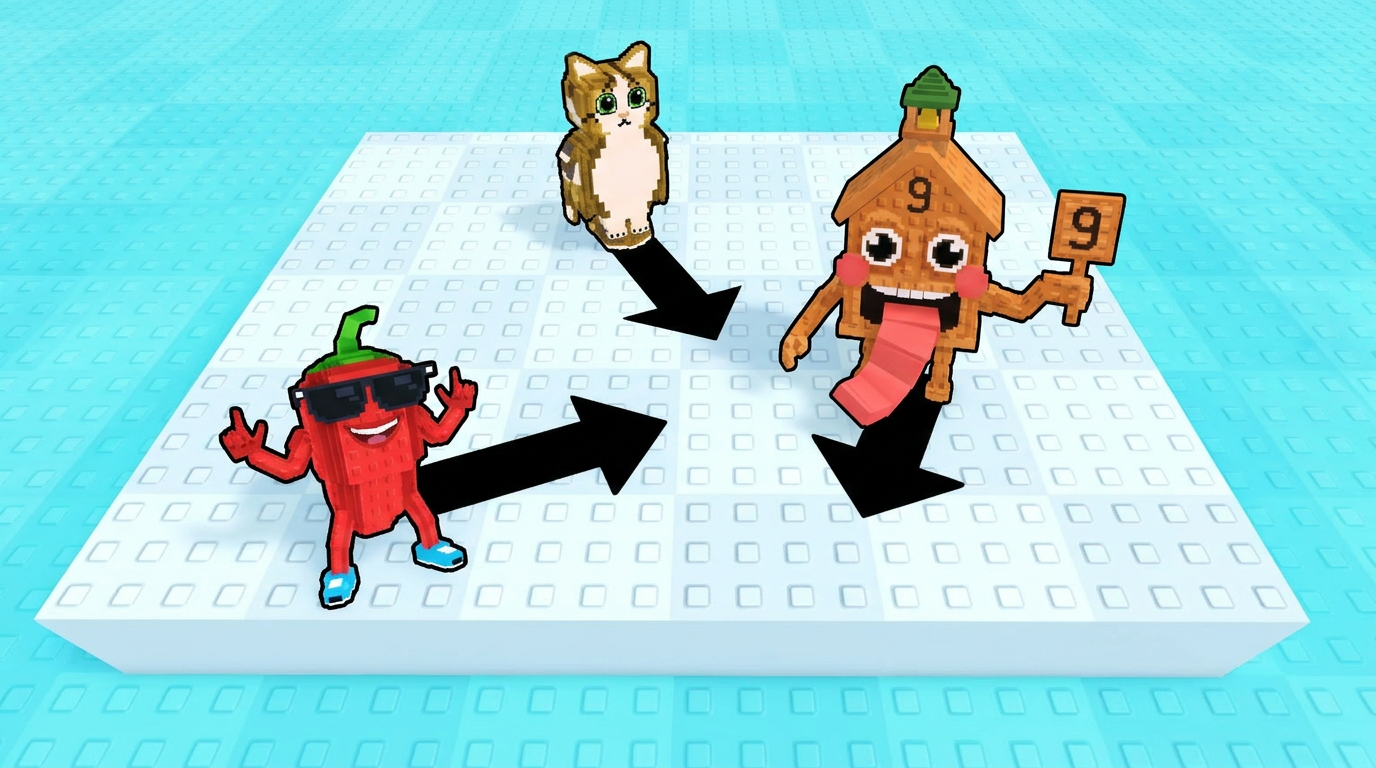 AI Design for replace the penguins with these three characters ensure that all arrows have the color black and change this to the water texture dont distort the water visuals completely replace the penguins dont leave remnents of their visuals behind ensure that the arrows are facing unique positions