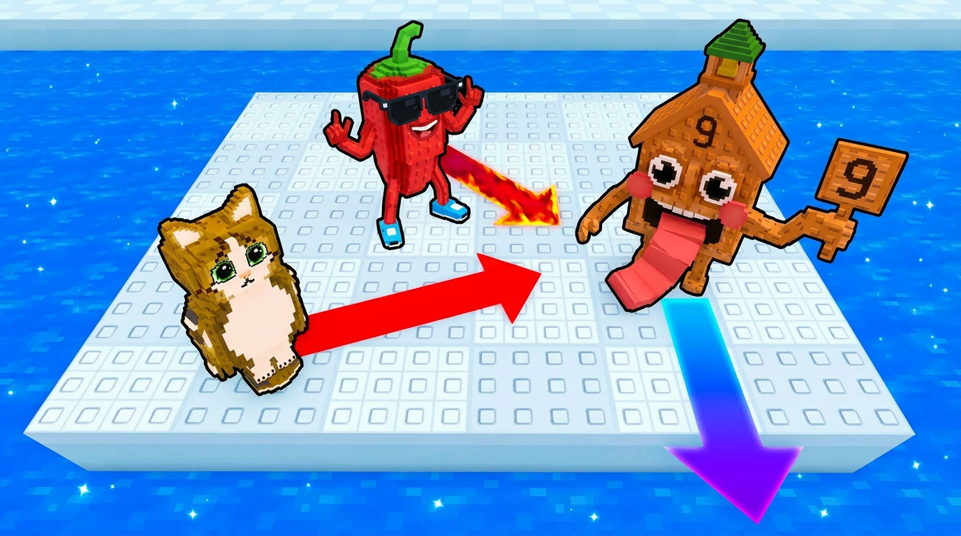 AI Design for make the arrow colors more vibrant and colorful increase the ctr by improving contrast DO NOT ADD ANY TEXT