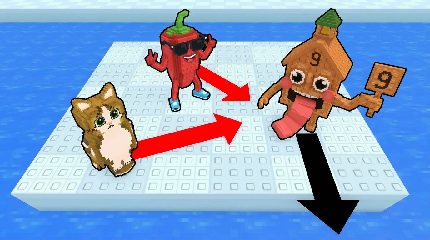 AI Design for make the arrow colors more vibrant and colorful increase the ctr by improving contrast DO NOT ADD ANY TEXT dont make the arrows multicolor keep it simpler dont make the lighting look hyper hd just upscale it to 1080p