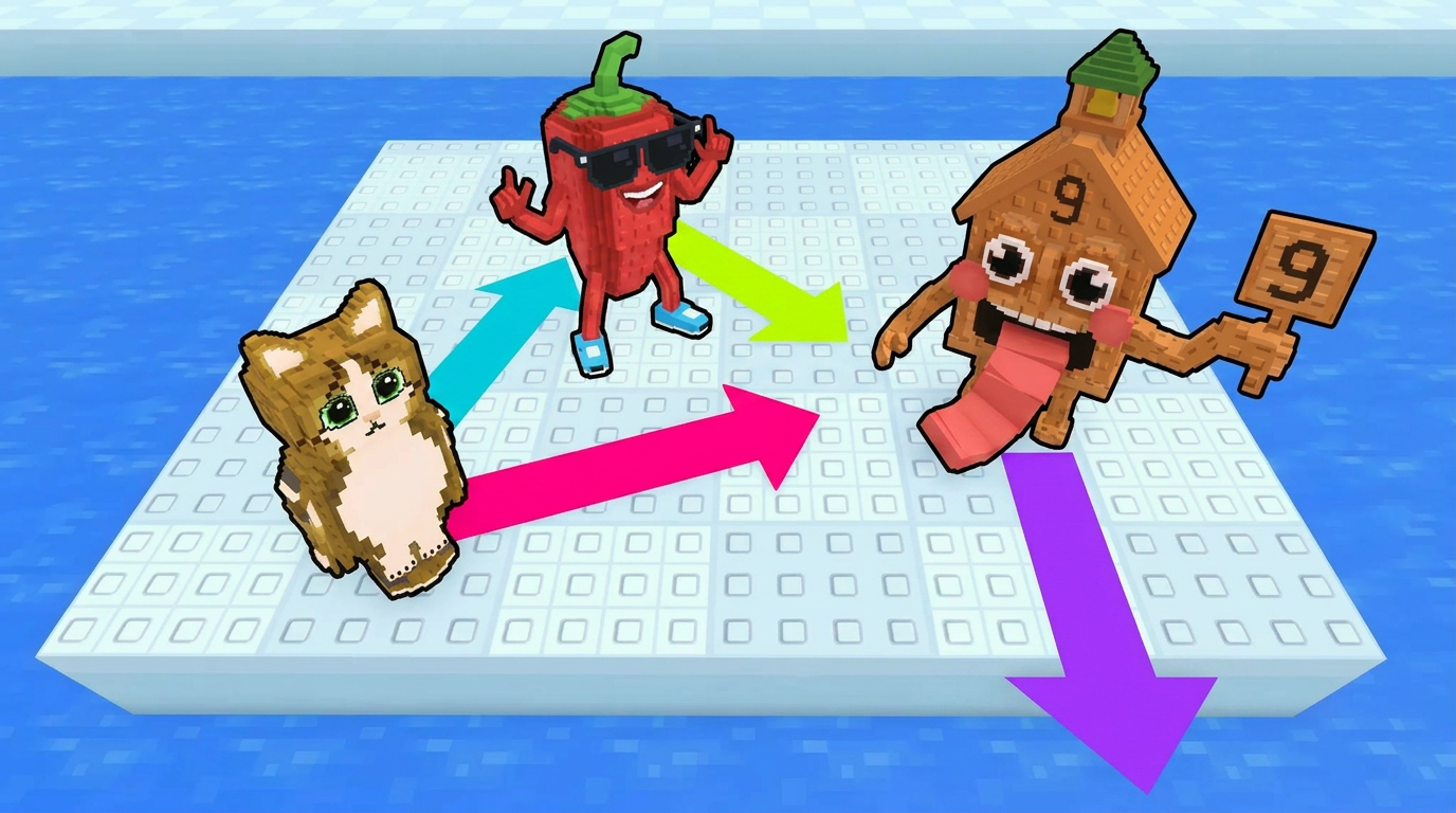 AI Design for make the arrow colors more vibrant and colorful increase the ctr by improving contrast DO NOT ADD ANY TEXT dont make the arrows multicolor keep it simpler dont make the lighting look hyper hd just upscale it to 1080p