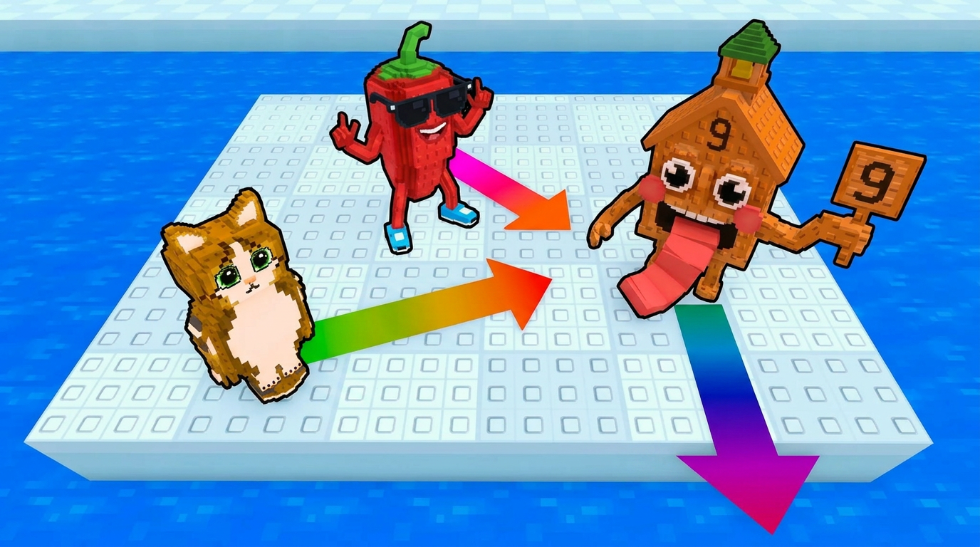 AI Design for make the arrow colors more vibrant and colorful increase the ctr by improving contrast DO NOT ADD ANY TEXT