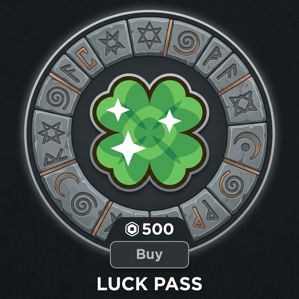 Create a custom circular-themed background for this Roblox gamepass icon. Do not change the icon itself in any way. The background should be simple, cartoonish, and modular so the same overall theme can be reused across other gamepasses, regardless of their color or shape. Make the background feel custom and visually connected as part of a shared gamepass set, with a consistent theme that can span across all gamepasses. Avoid making it feel generic, boring, or bland. use these sets as examples of clear themes across all gamepasses: