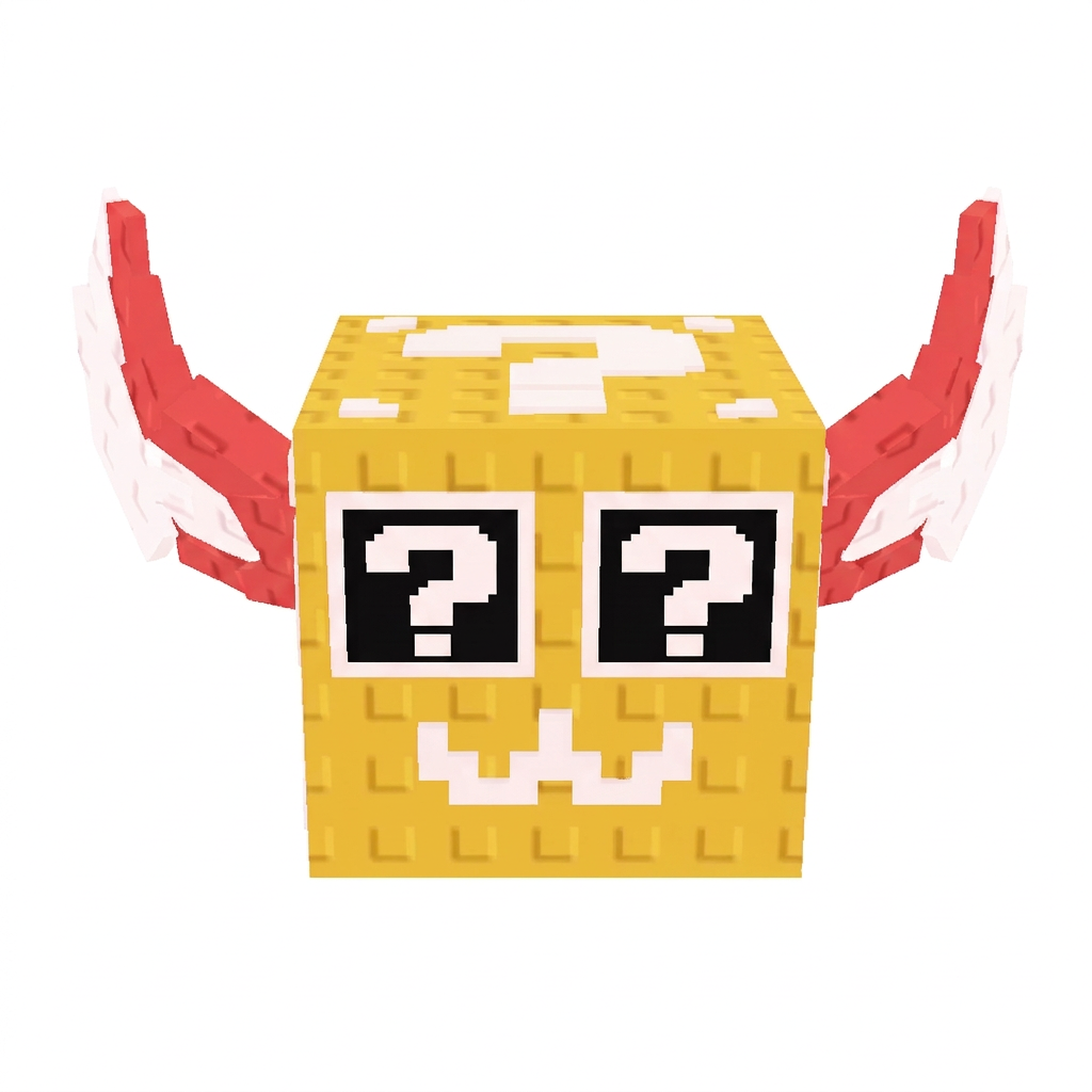 make this lucky block face yellow instead of red DO NOT CHANGE THE STYLE DO NOT CHANGE ANYTHING ELSE
