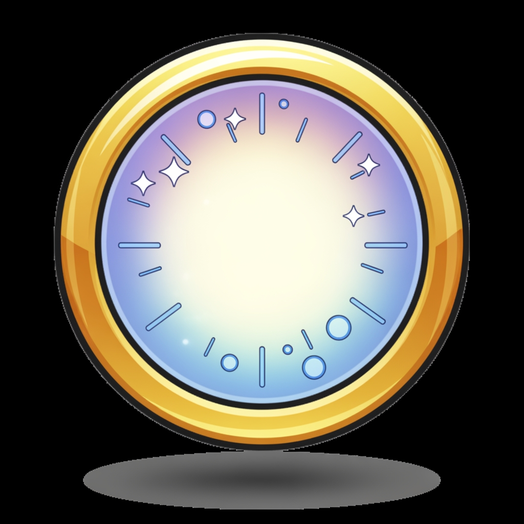 Create a custom circular-themed background for this Roblox gamepass icon. Do not change the main icon, object, character, colors, or shape. Only redesign the background behind it.

The goal is to make the icon feel like part of a unified gamepass set, not a random one-off icon. Use a clear shared visual theme that could be reused across every gamepass in the shop.

Theme direction:
Use a bold circular badge style with a cartoonish Roblox look. The background should have a consistent frame, rim, glow, shadow, and subtle decorative pattern that can work behind different gamepass icons. Think of a clean premium shop icon set where every pass has the same recognizable background system, but the center object changes.

The background should include:

A strong circular badge frame
A simple inner gradient or glow
Subtle cartoon shapes, sparkles, rays, dots, or pattern details
Depth through soft shadows and highlights
A reusable visual identity across all gamepasses

Avoid:

Plain flat colors
Generic blurry gradients
Random effects that only fit this one icon
Changing the original icon
Adding text
Making the background too busy

Keep it clean, bold, readable, and recognizable at small Roblox marketplace icon size.