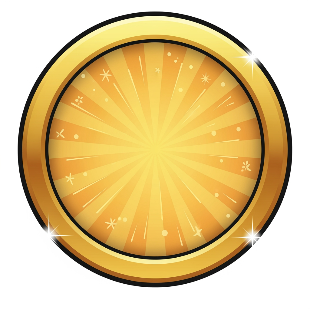 Create a custom circular-themed background for this Roblox gamepass icon. Do not change the main icon, object, character, colors, or shape. Only redesign the background behind it.

The goal is to make the icon feel like part of a unified gamepass set, not a random one-off icon. Use a clear shared visual theme that could be reused across every gamepass in the shop.

Theme direction:
Use a bold circular badge style with a cartoonish Roblox look. The background should have a consistent frame, rim, glow, shadow, and subtle decorative pattern that can work behind different gamepass icons. Think of a clean premium shop icon set where every pass has the same recognizable background system, but the center object changes.

The background should include:

A strong circular badge frame
A simple inner gradient or glow
Subtle cartoon shapes, sparkles, rays, dots, or pattern details
Depth through soft shadows and highlights
A reusable visual identity across all gamepasses

Avoid:

Plain flat colors
Generic blurry gradients
Random effects that only fit this one icon
Changing the original icon
Adding text
Making the background too busy

Keep it clean, bold, readable, and recognizable at small Roblox marketplace icon size.