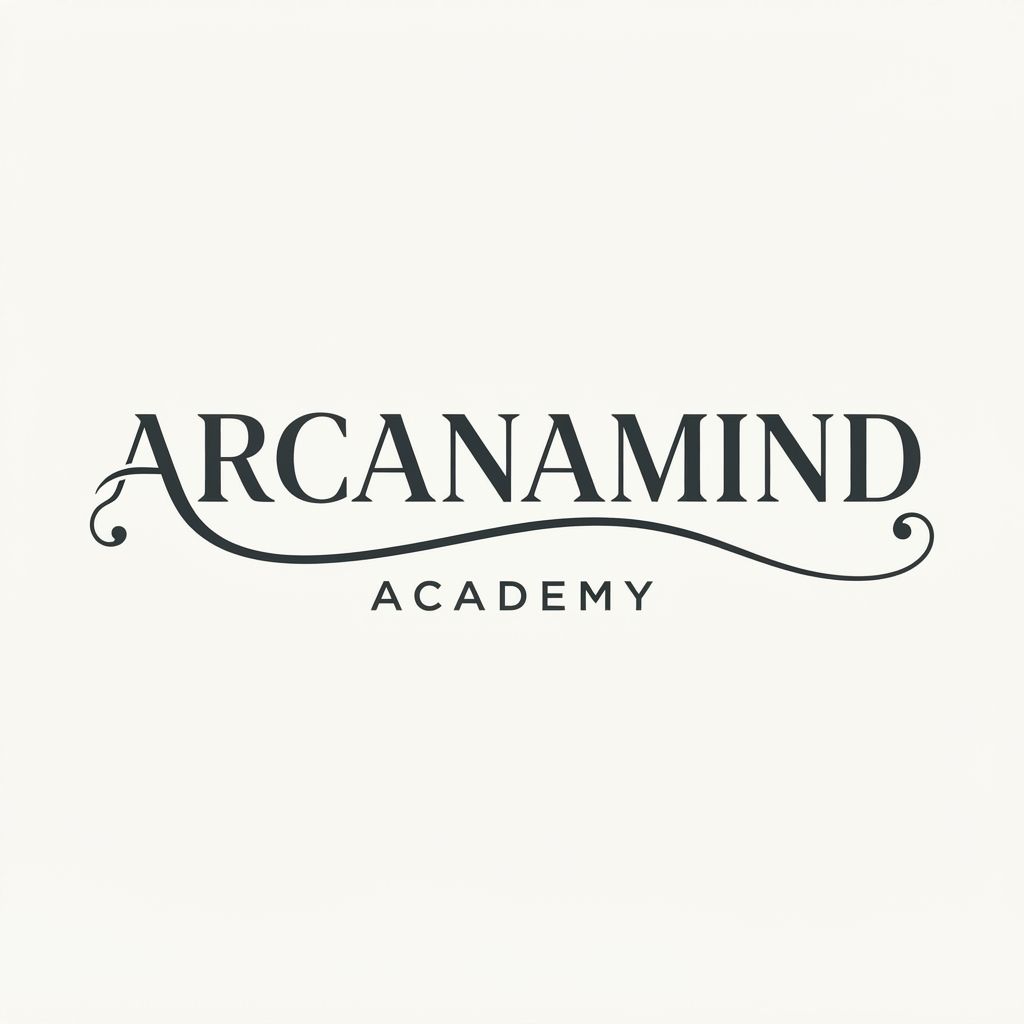 AI Design for Create the app logo according above given inspiration, app name is ArcanaMind
make it in one line ArcanaMind
Make all in Caps like in given inspiration
Can we add a curve from ottom