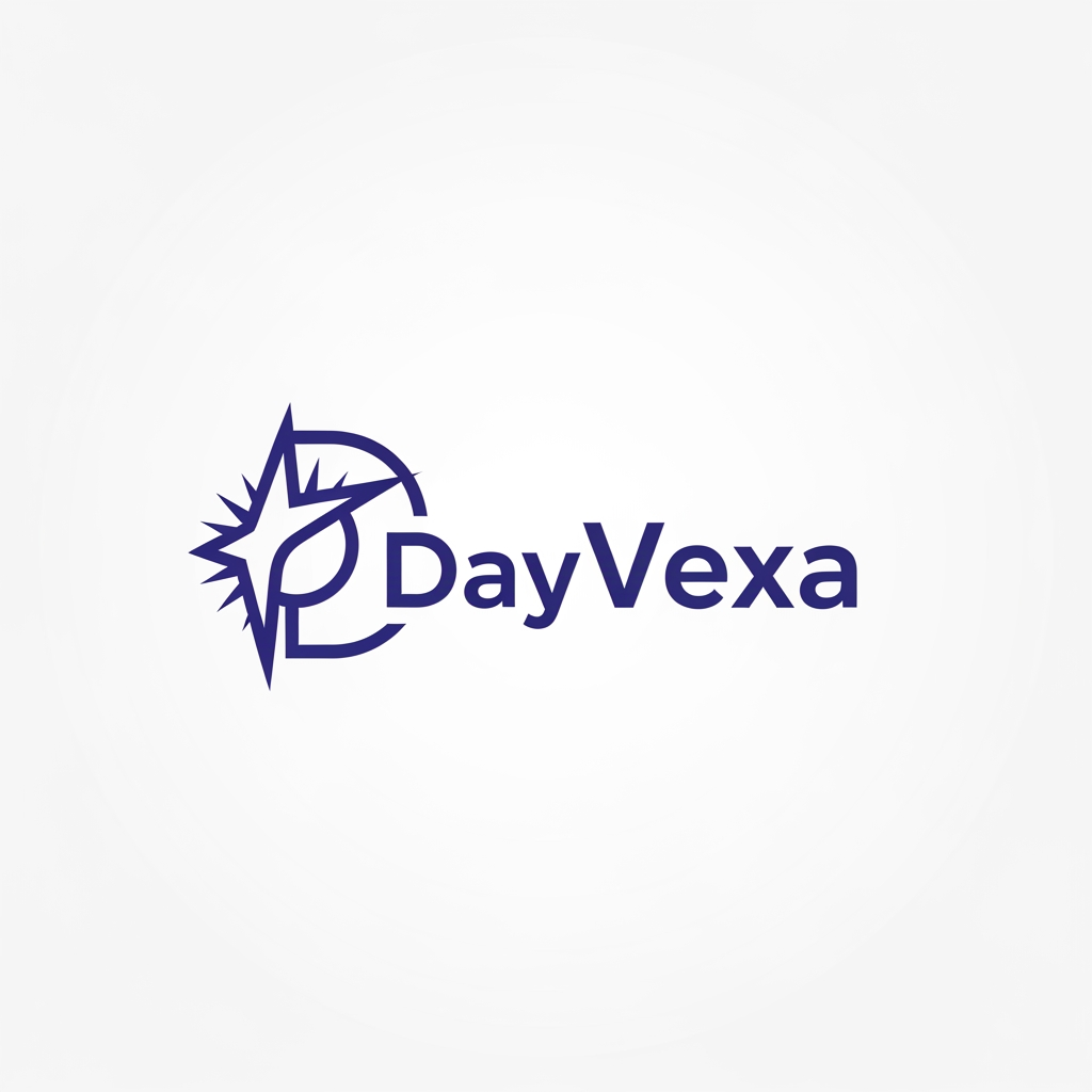 AI Design for create the app logo caled DayVexa using color theme - #4F46E5
