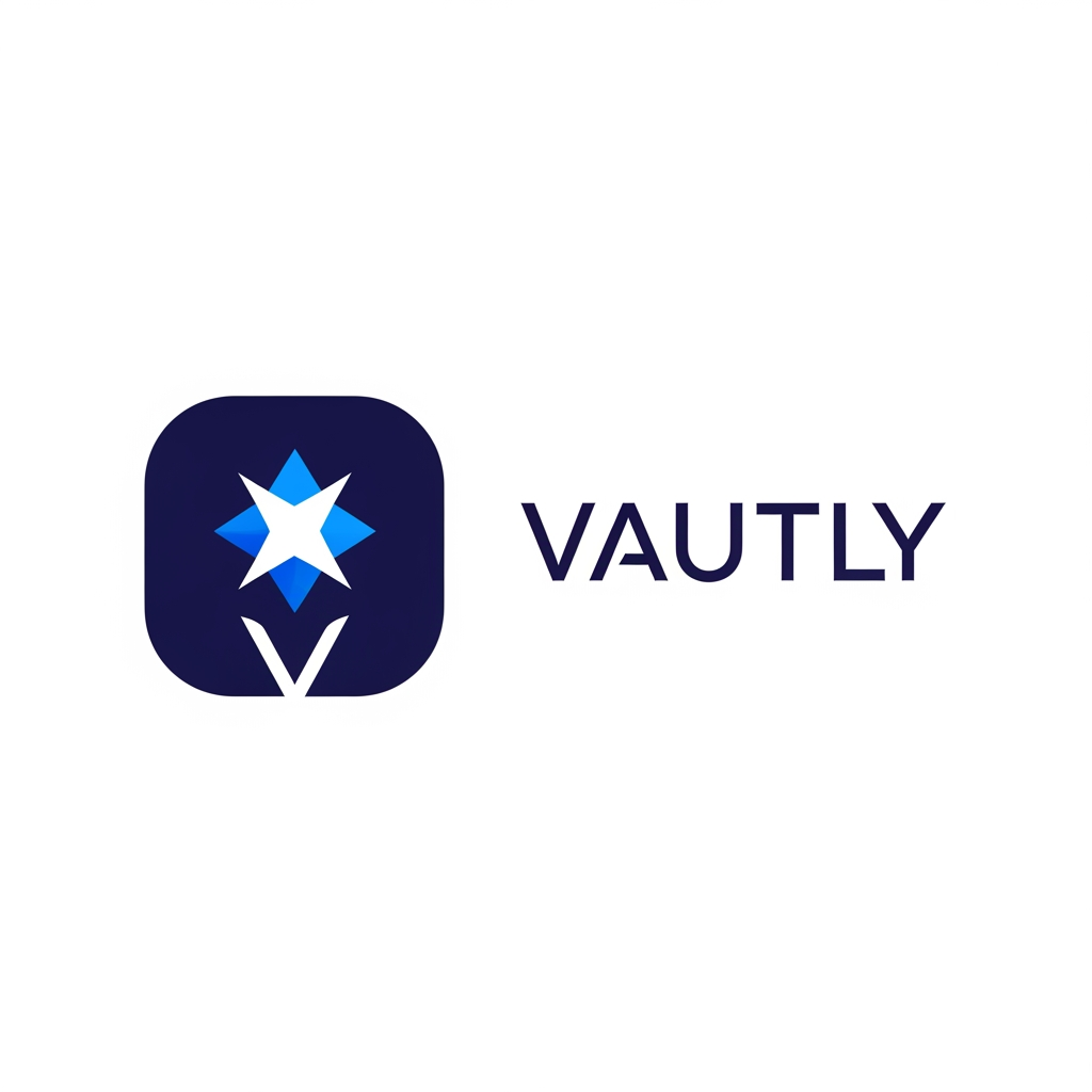 AI Design for Design a modern, premium logo for a mobile app called Vaultly. The logo should feature a minimalist vault-inspired icon using a rounded square shape that represents security, storage, and trust. Inside the vault, place a clean geometric diamond/star symbol representing AI intelligence and smart automation. Incorporate a subtle hidden "V" shape into the icon design without making it obvious, creating a clever visual connection to the brand name.
Style should be:
Minimalist and geometric
Premium fintech/productivity aesthetic
Flat vector design
Highly recognizable at small app icon sizes (32px–64px)
Modern 2026 SaaS branding
Balanced proportions and clean spacing
No shadows, no complex gradients, no 3D effects
Color palette:
Deep Navy (#0F172A)
Electric Blue (#3B82F6) accent
White background
The icon should communicate:
Security
Organization
Intelligence
Reliability
Personal digital vault
Include the wordmark "Vaultly" beside the icon using a modern geometric sans-serif font. Create versions suitable for app icons, websites, and mobile splash screens. Professional, trustworthy, and globally recognizable.