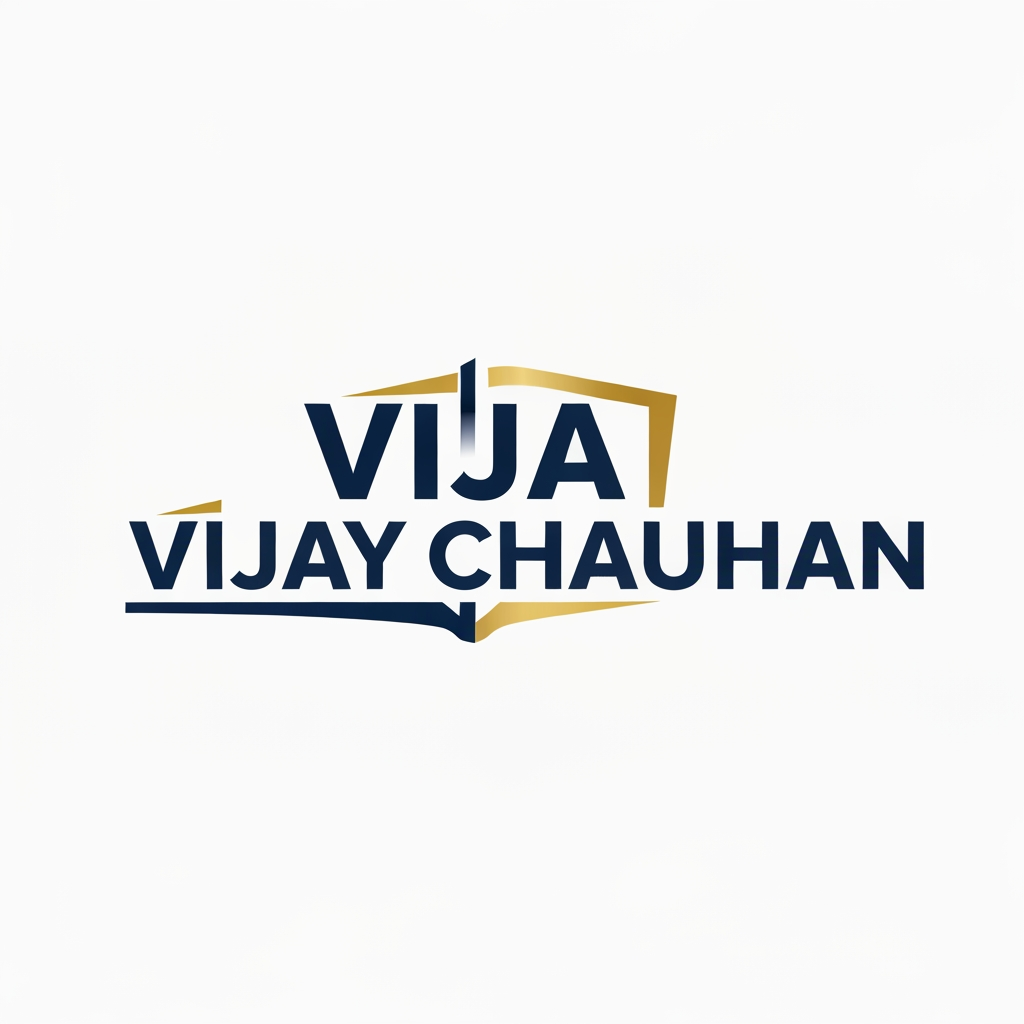 AI Design for i am creating my portfolio i want to create its logo, my name is Vijay Chauhan