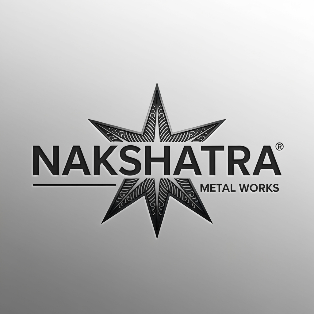 AI Design for Generate a logo called Nakshatra for metal works brand