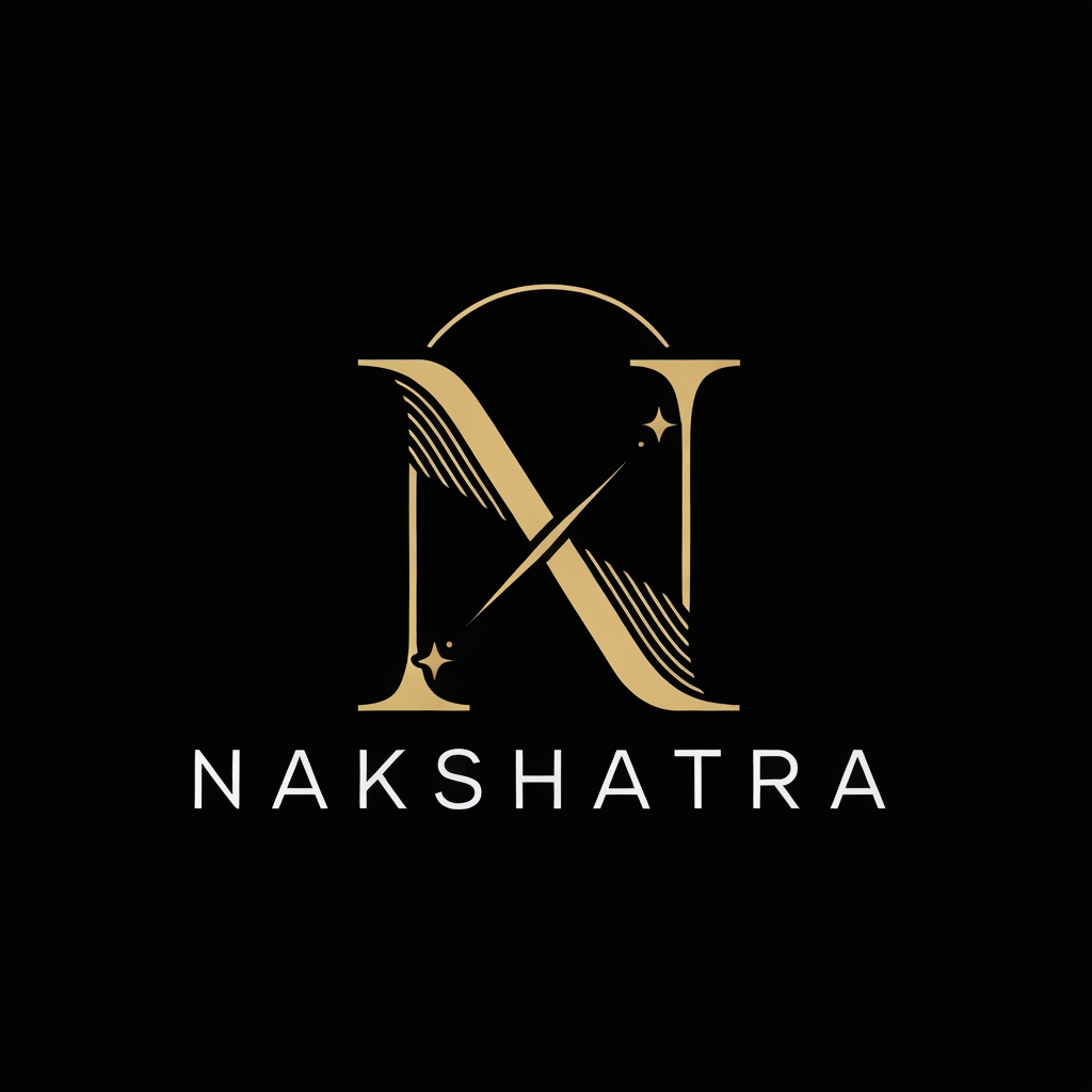 AI Design for Generate a logo called Nakshatra with focus on N