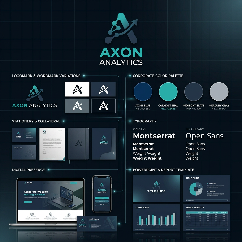AI Design for generate a brand identity for corporate