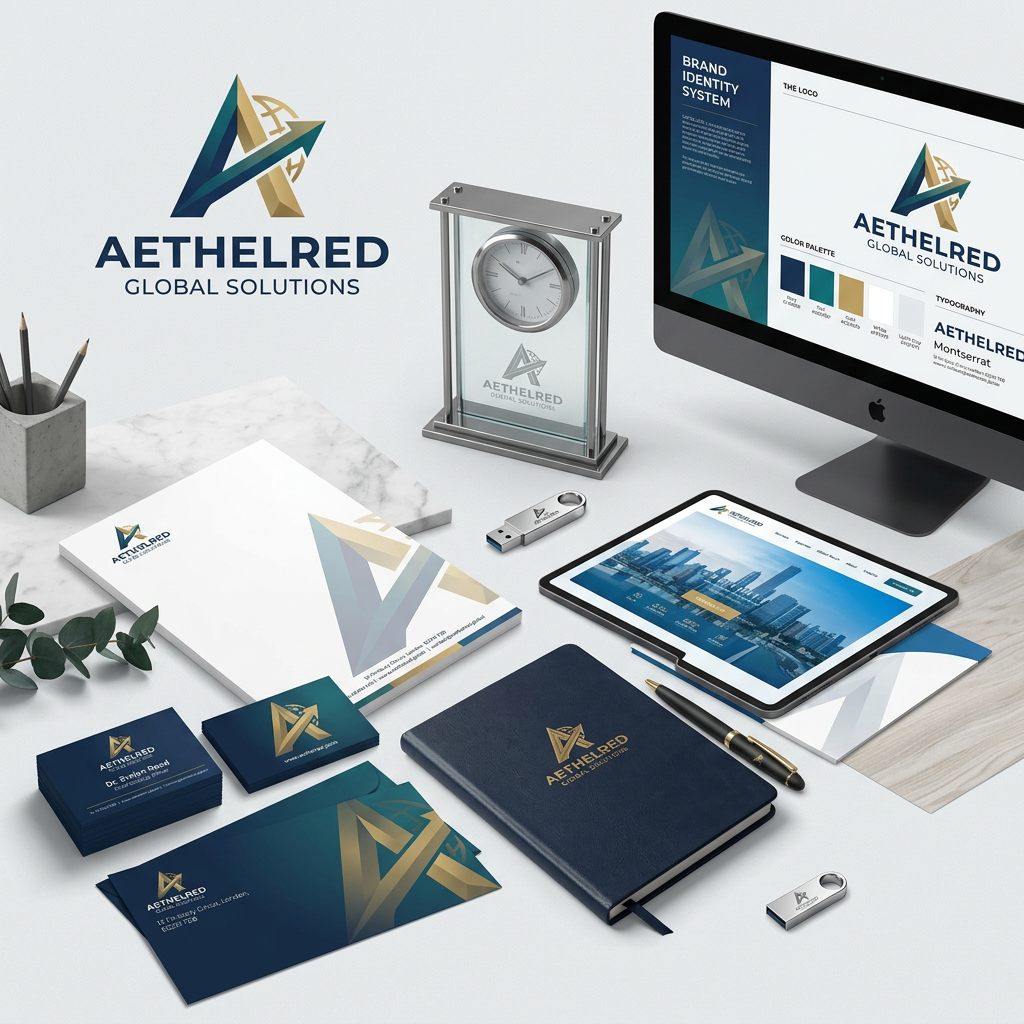 AI Design for generate a brand identity for corporate