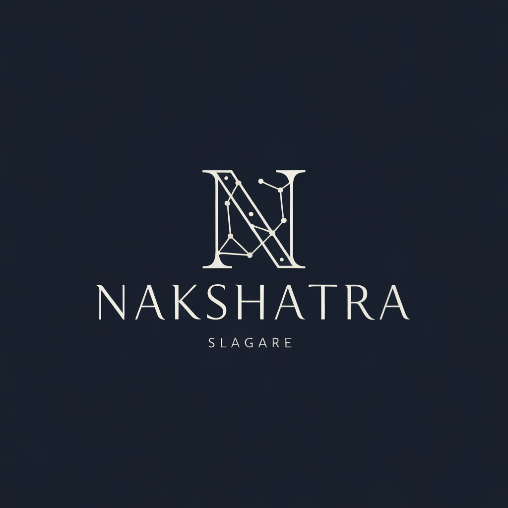 AI Design for Generate a logo called Nakshatra with focus on N