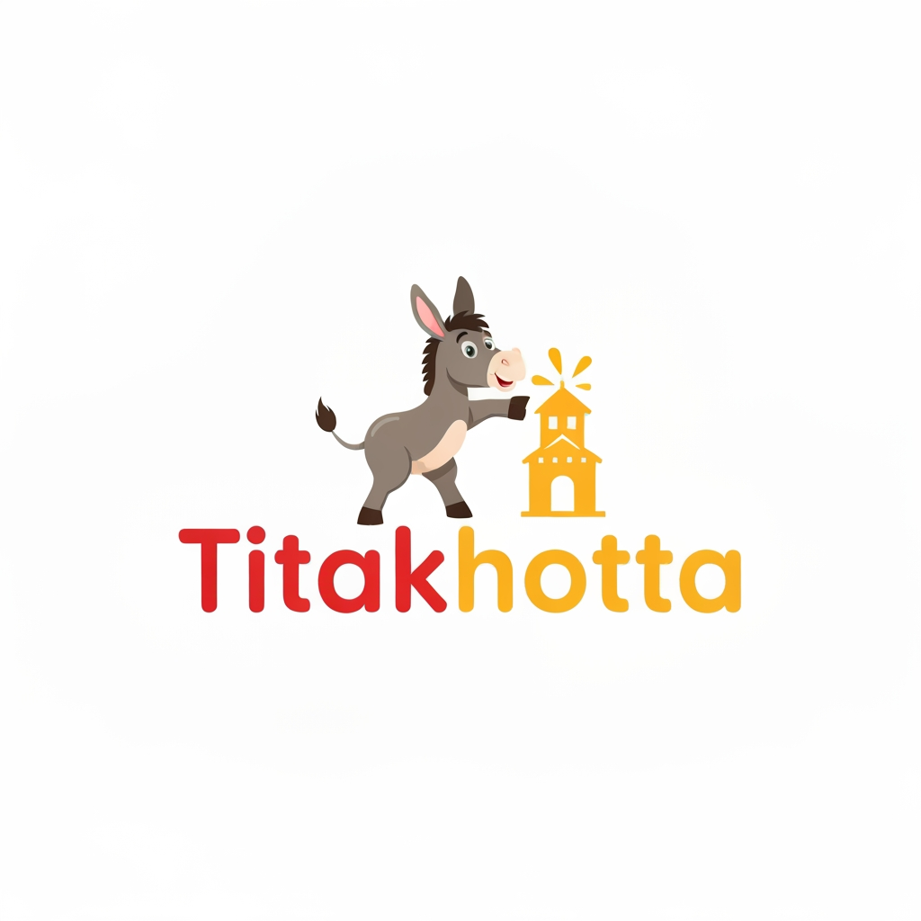 Titakhotta logo design with donkey