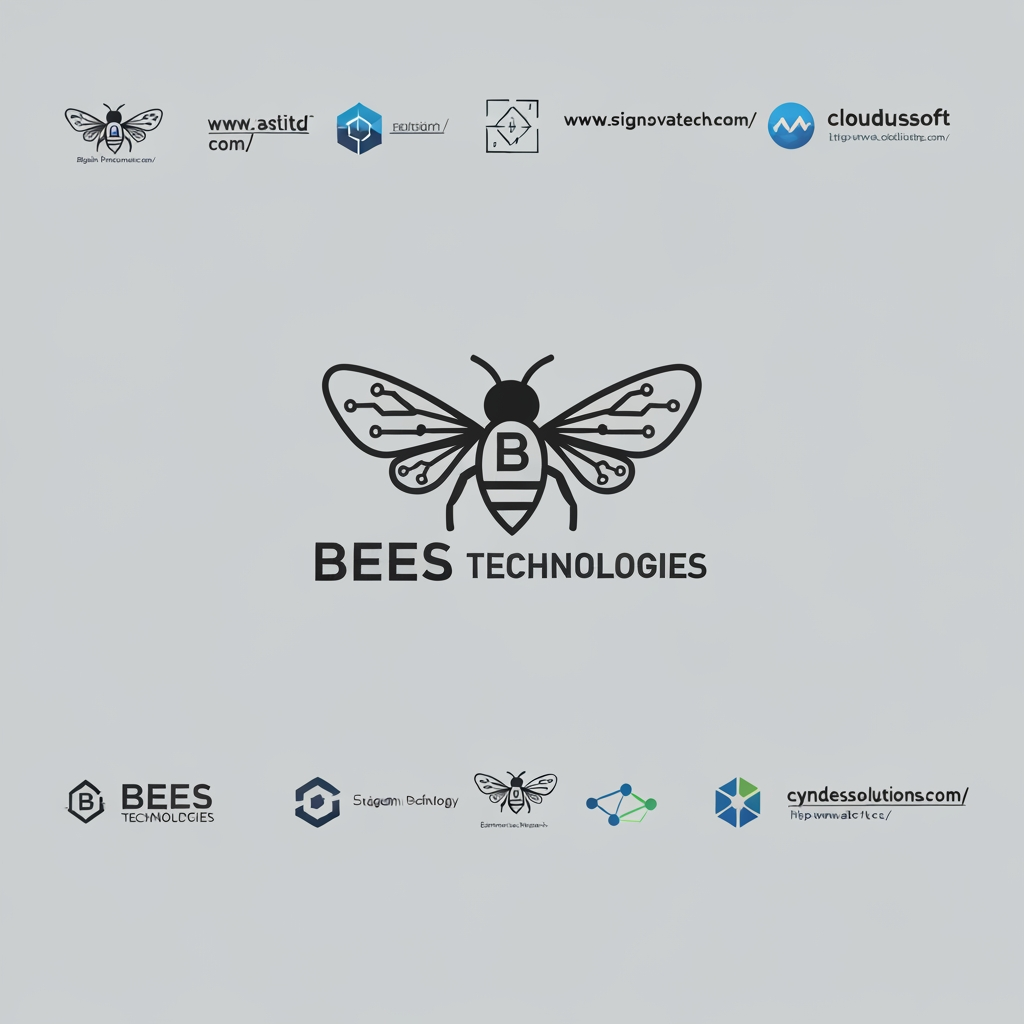 AI Design for You are a world-class Brand Identity Designer with 20+ years of experience creating logos for Fortune 500 technology companies.

Your task is to design a completely original, memorable, and premium logo for:

BEES TECHNOLOGIES

IMPORTANT

Do NOT copy or closely resemble any existing logo.

Take inspiration only from the overall branding philosophy of these technology companies:

https://www.astiltd.com/
https://www.signovatetech.com/
https://www.cloudussoft.com/
https://www.cyndessolutions.com/
http://www.atechcc.com/

Each of these companies has a clean, modern, and distinctive identity. Create a logo that feels equally professional while establishing a unique visual identity for BEES TECHNOLOGIES.

--------------------------------------------------

BRAND PERSONALITY

The logo should communicate:

• Innovation
• Intelligence
• Digital Transformation
• Enterprise Software
• Trust
• Growth
• Precision
• Connectivity
• Scalability
• Security
• Modern Technology
• Professionalism
• Global Business

The logo must look suitable for an international IT consulting and software development company.

--------------------------------------------------

CORE CONCEPT

The logo should subtly combine the ideas of:

• Bee
• Technology
• Digital Network
• Innovation
• Intelligence
• Collaboration
• Honeycomb Geometry
• Enterprise Software
• Future Technology

Avoid using a literal or cartoon bee.

Instead, create an abstract symbol inspired by:

• Bee wings
• Honeycomb hexagons
• Circuit board paths
• Digital nodes
• Connected networks
• Geometric symmetry
• Minimal line art
• Abstract "B"
• Abstract "BT"
• Hive-inspired structure
• AI neural network patterns

The bee concept should be elegant, abstract, and instantly recognizable.

--------------------------------------------------

LOGO STYLE

Premium

Minimal

Flat Design

Modern

Luxury Corporate

Geometric

Clean

Balanced

Professional

Memorable

Timeless

Scalable

International

Tech-focused

--------------------------------------------------

ICON STYLE

Create a unique icon that can work independently from the text.

The icon should be usable as:

• Website favicon
• Mobile app icon
• Social media profile
• Business card
• Letterhead
• Software icon
• Mobile splash screen

The icon must remain recognizable even at 24×24 pixels.

--------------------------------------------------

TYPOGRAPHY

Wordmark:

BEES

Bold

Modern

Clean

Geometric

TECHNOLOGIES

Smaller

Professional

Well spaced

Minimal

Use a custom geometric sans-serif style inspired by modern corporate branding.

Do not use decorative or playful fonts.

--------------------------------------------------

COLOR PALETTE

Primary

Deep Royal Blue (#0A3D91)

Secondary

Electric Cyan (#00C8FF)

Accent

Golden Honey (#F5B400)

Neutral

White

Dark Navy

Charcoal Gray

Use subtle gradients only if they enhance the premium look.

The logo must also work perfectly in:

• Full color
• Black
• White
• Monochrome
• Dark background
• Light background

--------------------------------------------------

DESIGN PRINCIPLES

Use:

Golden Ratio

Grid System

Balanced Geometry

Symmetry

Negative Space

Minimal Shapes

Modern Visual Hierarchy

The logo should feel mathematically balanced and professionally engineered.

--------------------------------------------------

VISUAL INSPIRATION

Think of a logo style suitable for companies like:

• Microsoft
• IBM
• Cisco
• Intel
• SAP
• Adobe
• Oracle
• Accenture

without resembling any of them.

The logo should convey enterprise-grade reliability and innovation.

--------------------------------------------------

DELIVERABLES

Generate:

1. Primary Logo
2. Horizontal Version
3. Vertical Version
4. Icon Only
5. Monochrome Version
6. White Version
7. Dark Background Version
8. Favicon (Square)
9. App Icon Concept

Also provide:

• Brand color palette
• Typography recommendation
• Grid construction
• Safe spacing
• Minimum logo size
• Logo usage guidelines

--------------------------------------------------

FINAL GOAL

Design a world-class logo that immediately communicates "enterprise technology, innovation, and trust."

The logo should be unique, memorable, timeless, and instantly identifiable as the brand identity of BEES TECHNOLOGIES. It should stand alongside leading global IT consulting companies while maintaining its own original visual language.
