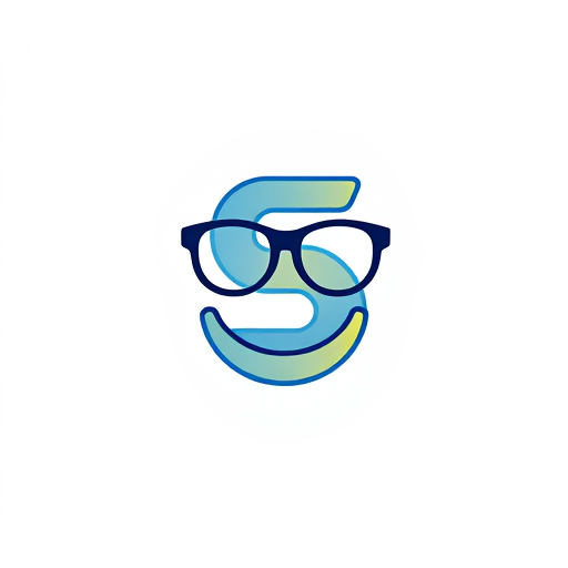 AI Design for design a logo to have an “S” in it with glasses in front of it. Then a Smile underneath it in mascot logo style