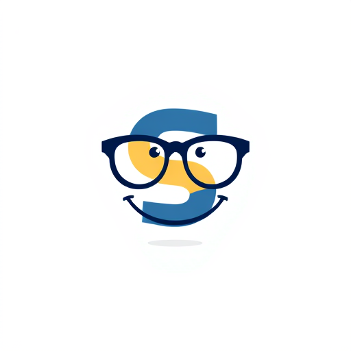 AI Design for design a logo to have an “S” in it with glasses in front of it. Then a Smile underneath it in mascot logo style
