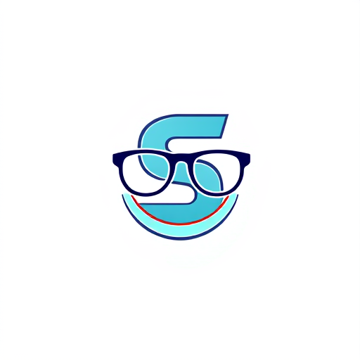 AI Design for design a logo to have an “S” in it with glasses in front of it. Then a Smile underneath it in mascot logo style