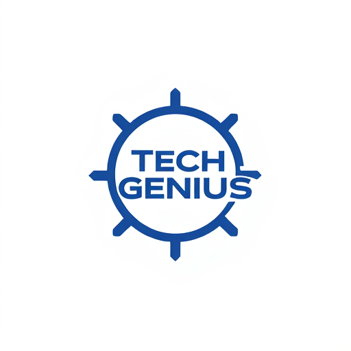 AI Design for design a logo for electronic accessories shop called 'Tech Genius'