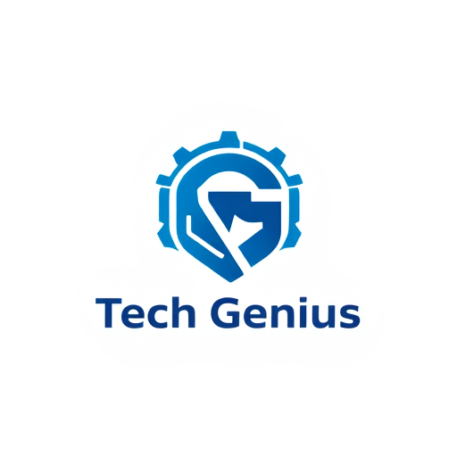 AI Design for design a logo for electronic accessories shop called 'Tech Genius'