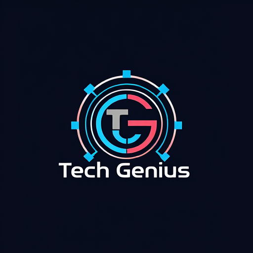 AI Design for design a logo for electronic accessories shop called 'Tech Genius'