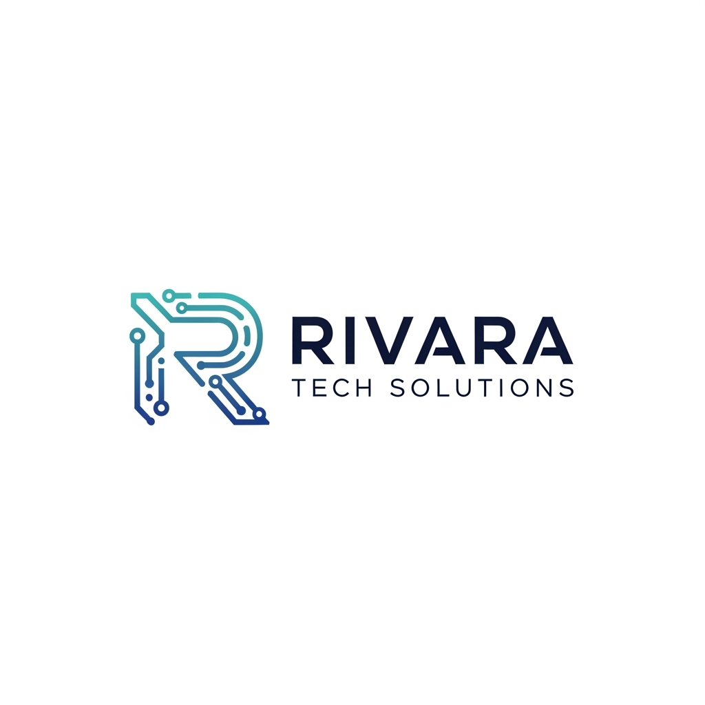create a logo design for RIVARA Tech Solutions