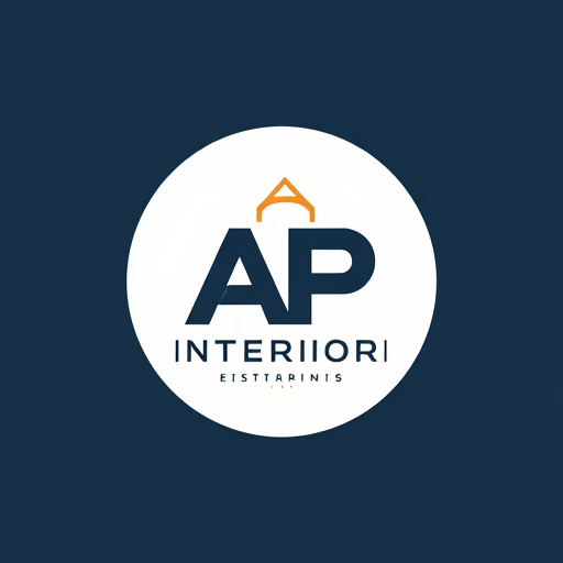 AI Design for logo AP INTERIOR DAN EKSTERIOR berbahasa indonesia dan jelas
