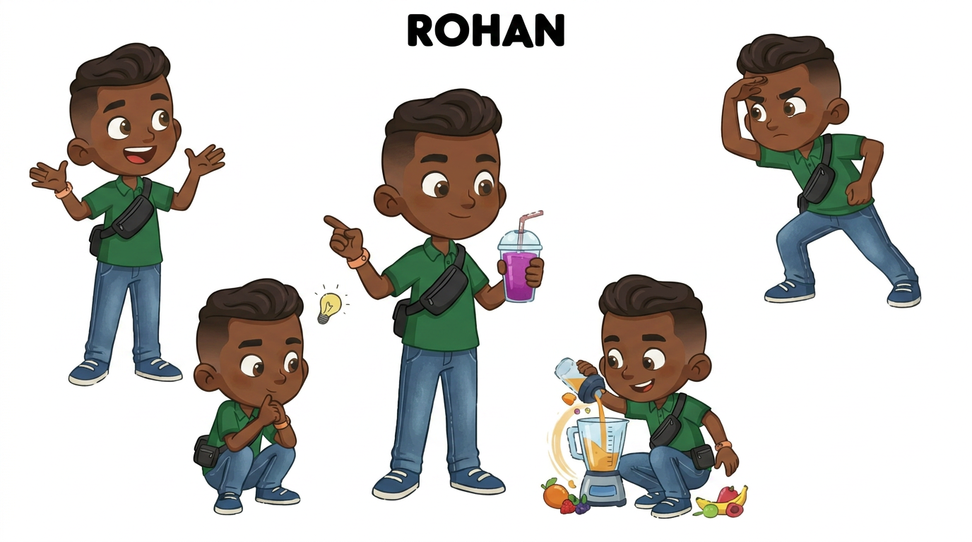 AI Design for make updates to the illustrations in the first image according to the changes mentioned in the second image, ensure accuracy and detail of the character, high definition professional artwork.