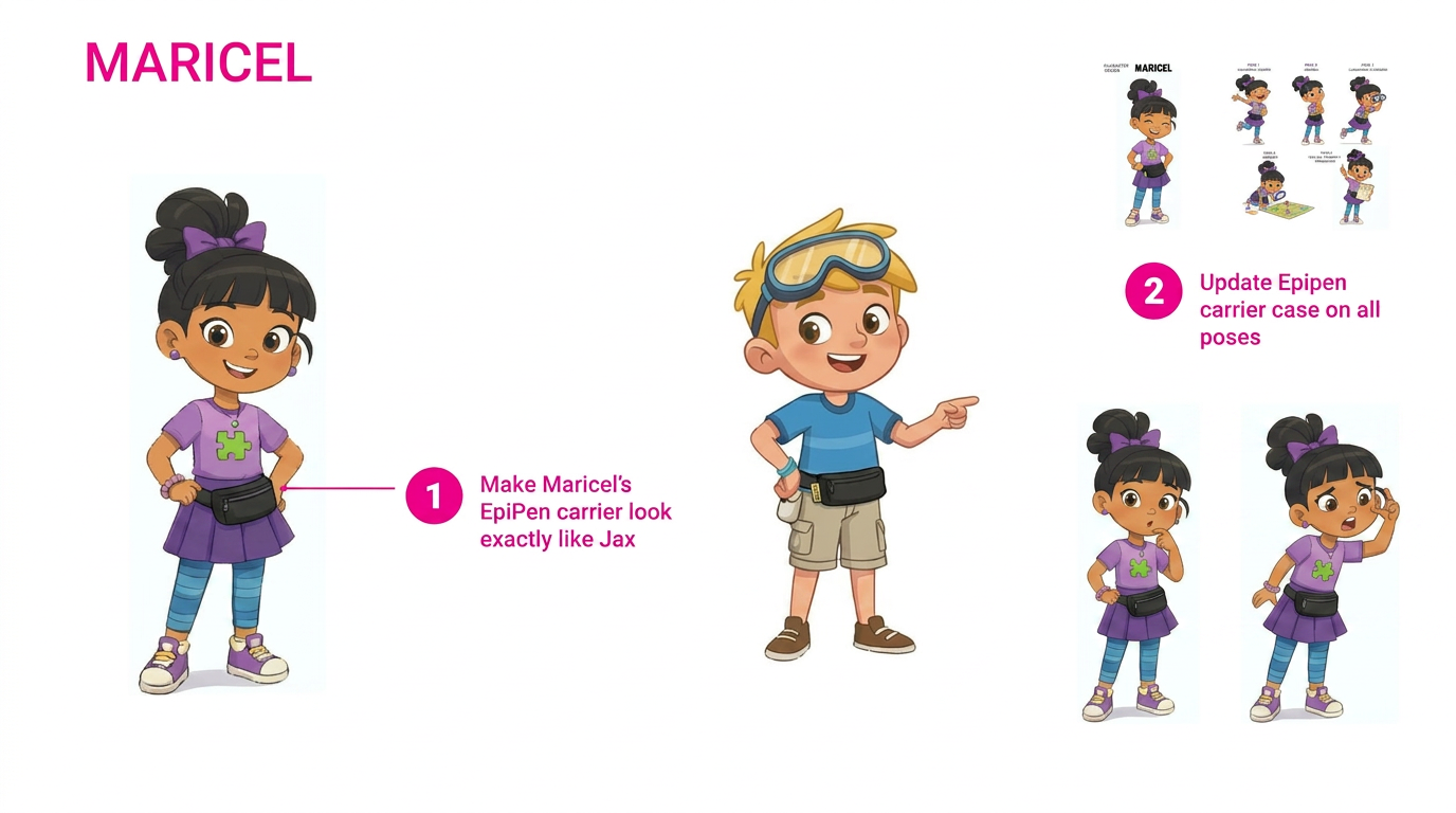 AI Design for fix the illustrations accordingly, revise only to the feedback mentioned