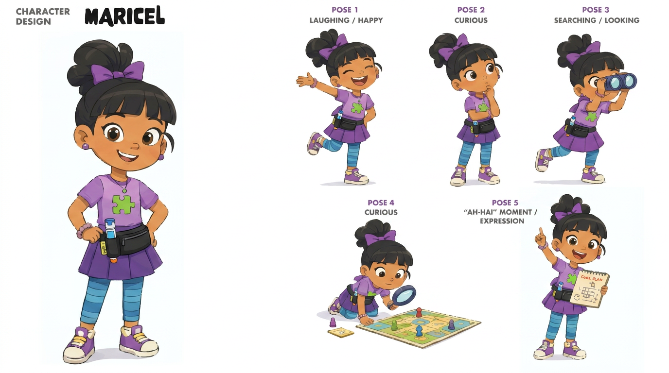 AI Design for make updates to the illustrations in the first image according to the changes mentioned in the second image, ensure accuracy and detail of the character, high definition professional artwork.