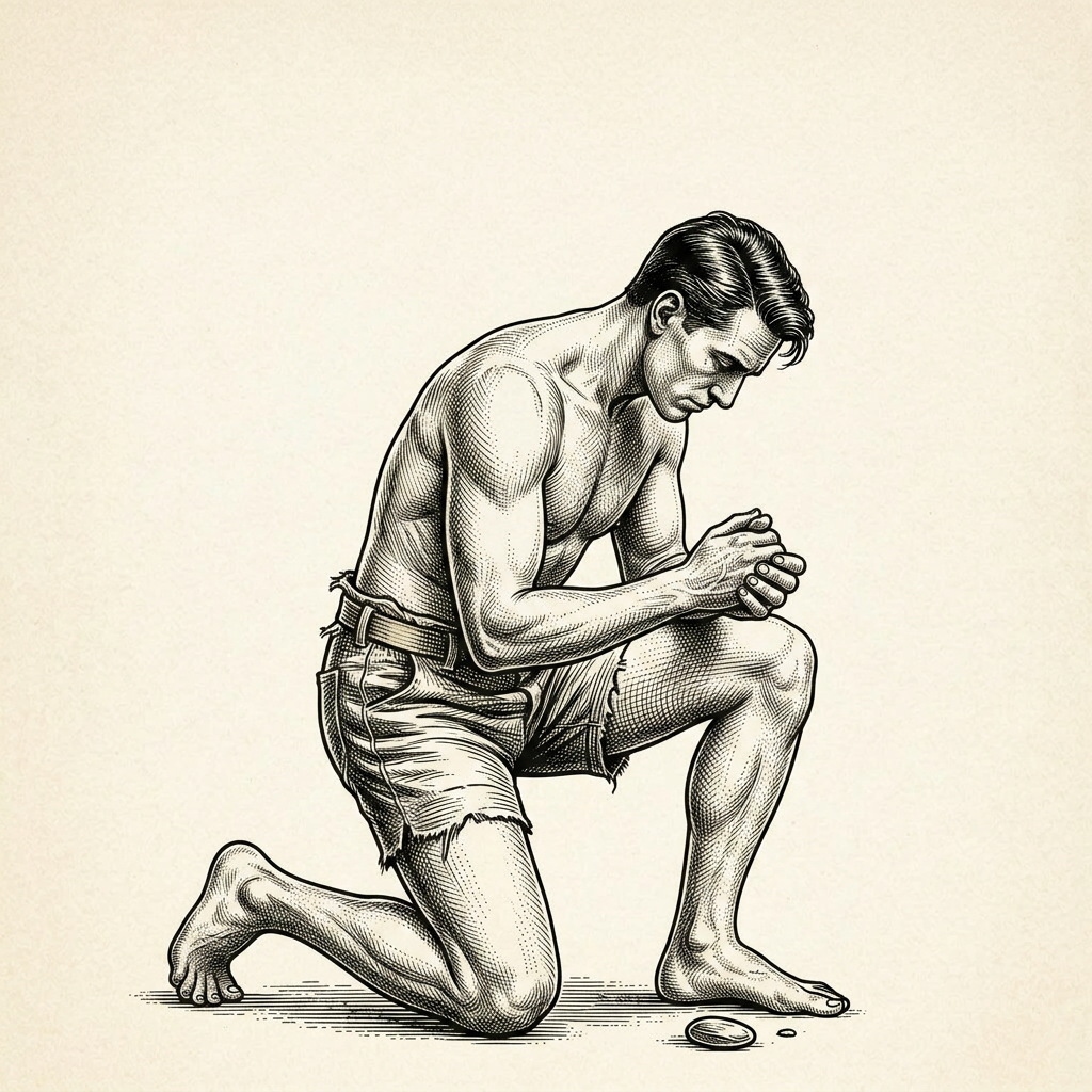 AI Design for remove the woman and make the man wear less clothes