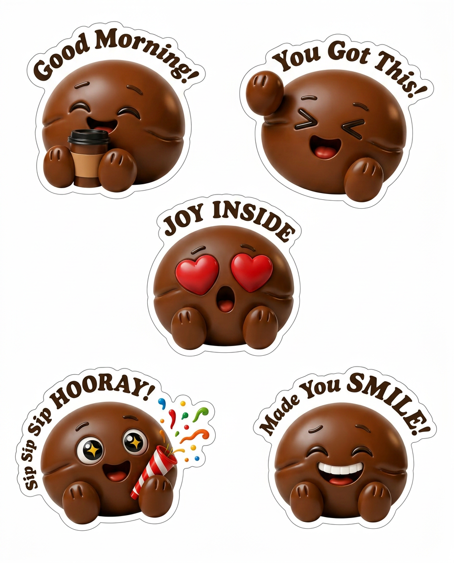 AI Design for I have a raster Character design that I need recreated in Vector in close detail to the original. There are 5 Different Sticker versions of him.

These are the five character! I’d like to try to avoid hard lines and use more gradient coloring for a more authentic 3d look! Thank you!
