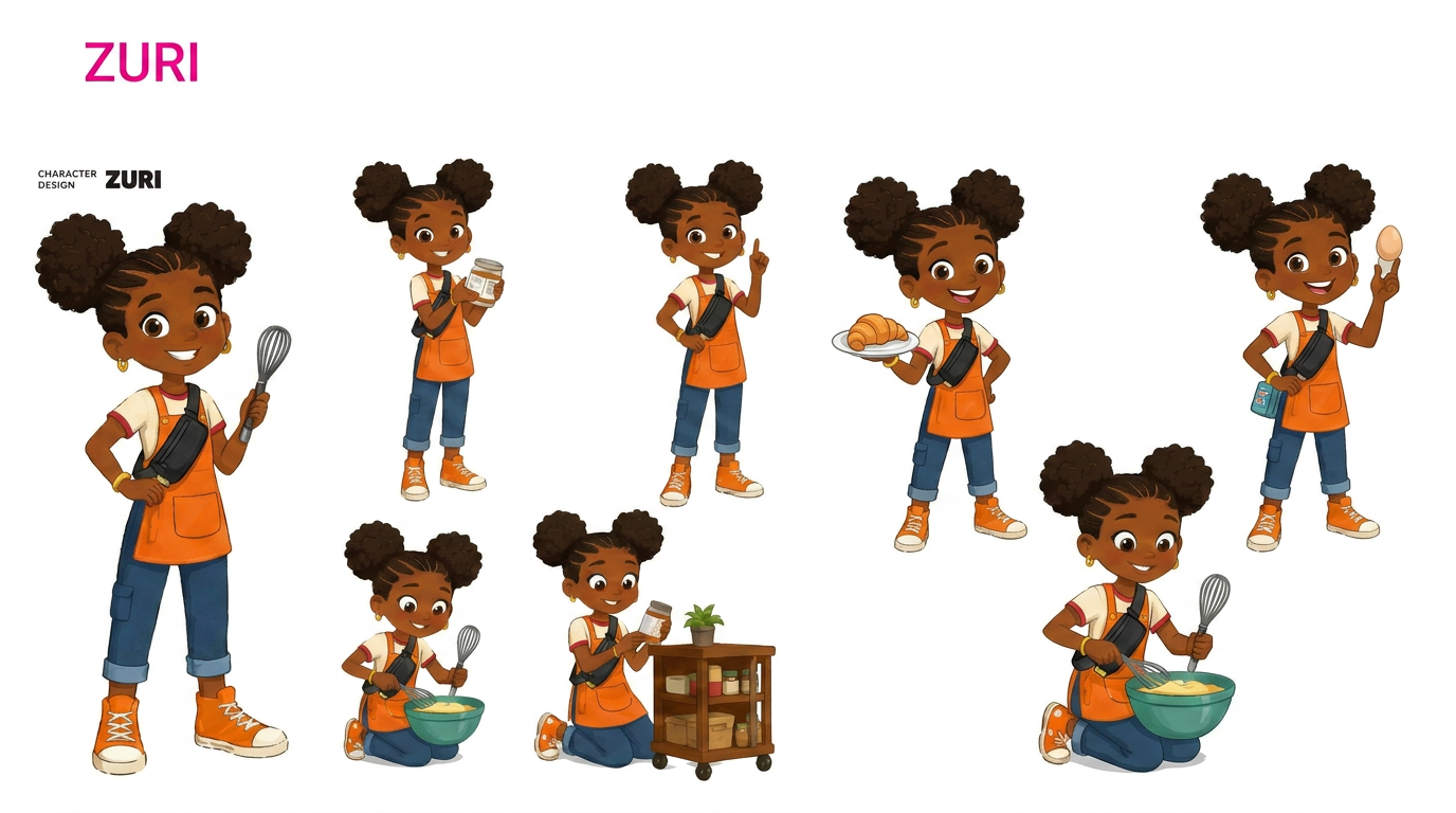 AI Design for add the poses in the first image missing in the second image. ensure accuracy of the character