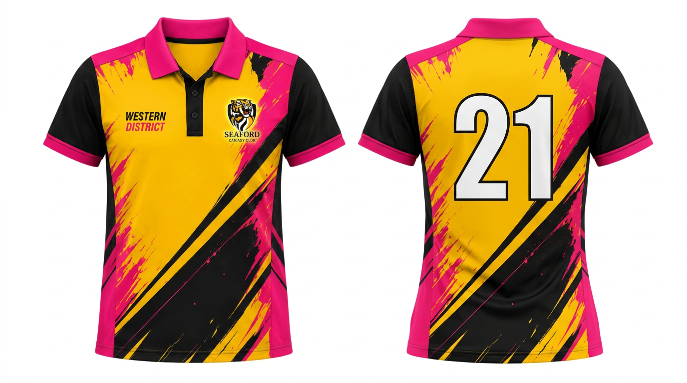 AI Design for design of our new womans team shirt. i want you to create the design based on the shirt shown in this image. recreating this as a print ready template for the clothing company to print. exact same details. ensure accuracy. only design on solid white background