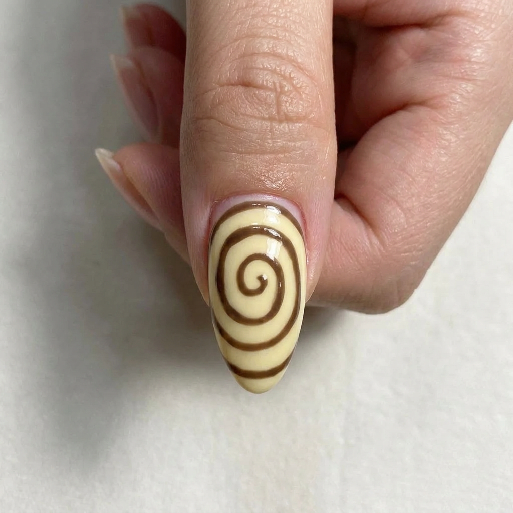 AI Design for give me the left nail on a realistic finger