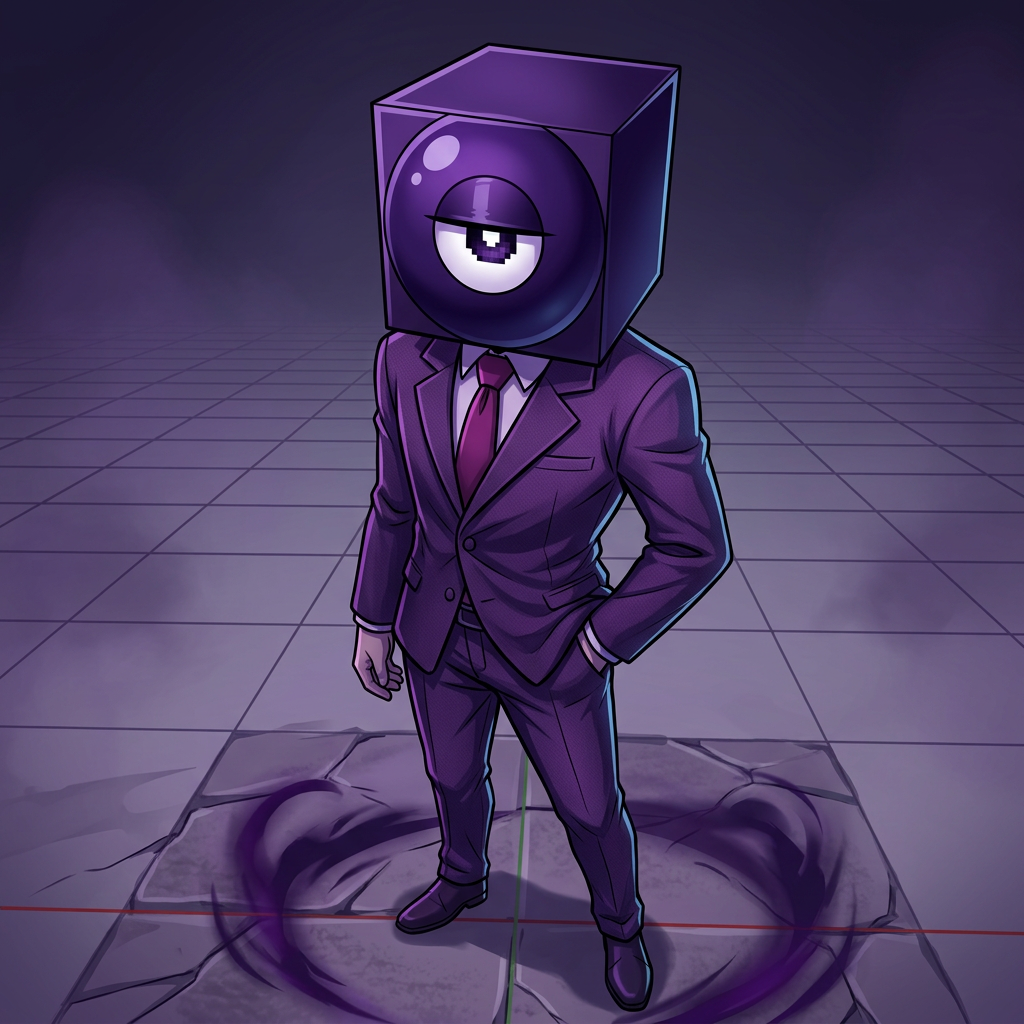 AI Design for make this guy more anime cartoony, more serious and with a cool pose.