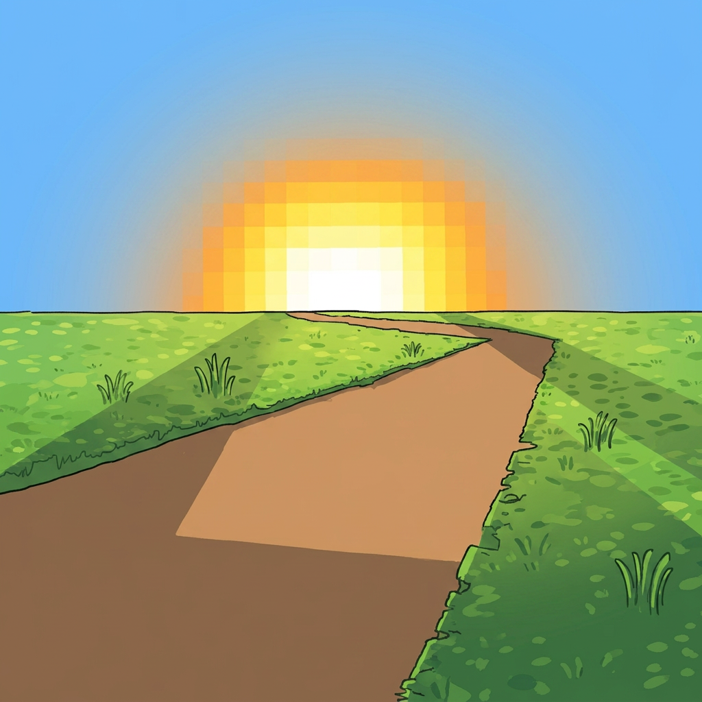 AI Design for remove the text saying beyond bedrock please. and also remove the little cracks, just make it a simple background, with a sunrise
