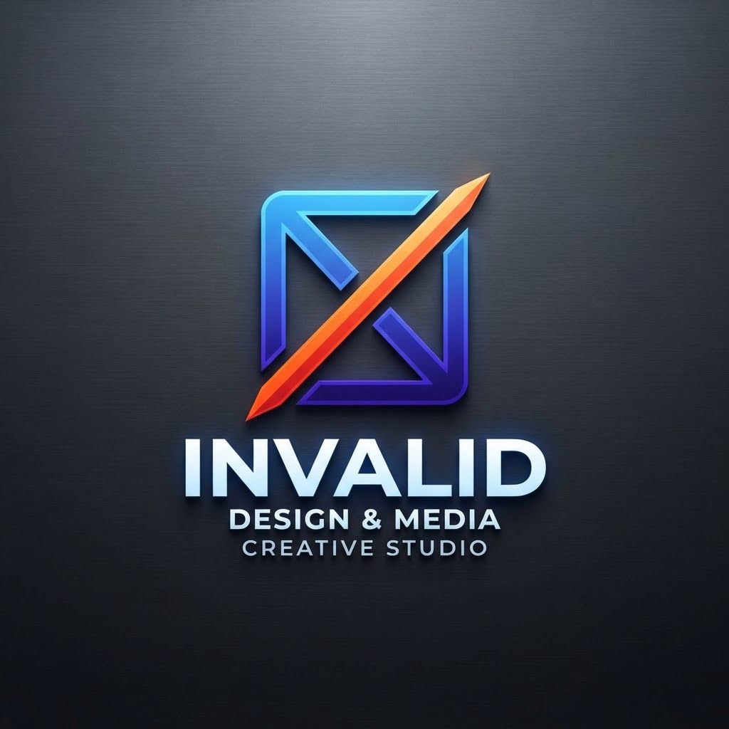 make a logo for a guy called Invalid