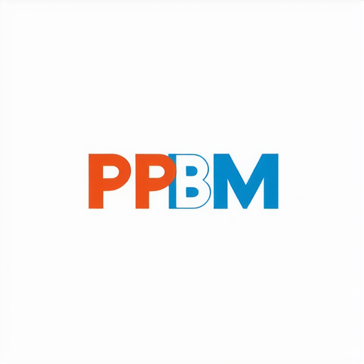 AI Design for logo from the letters ppbm