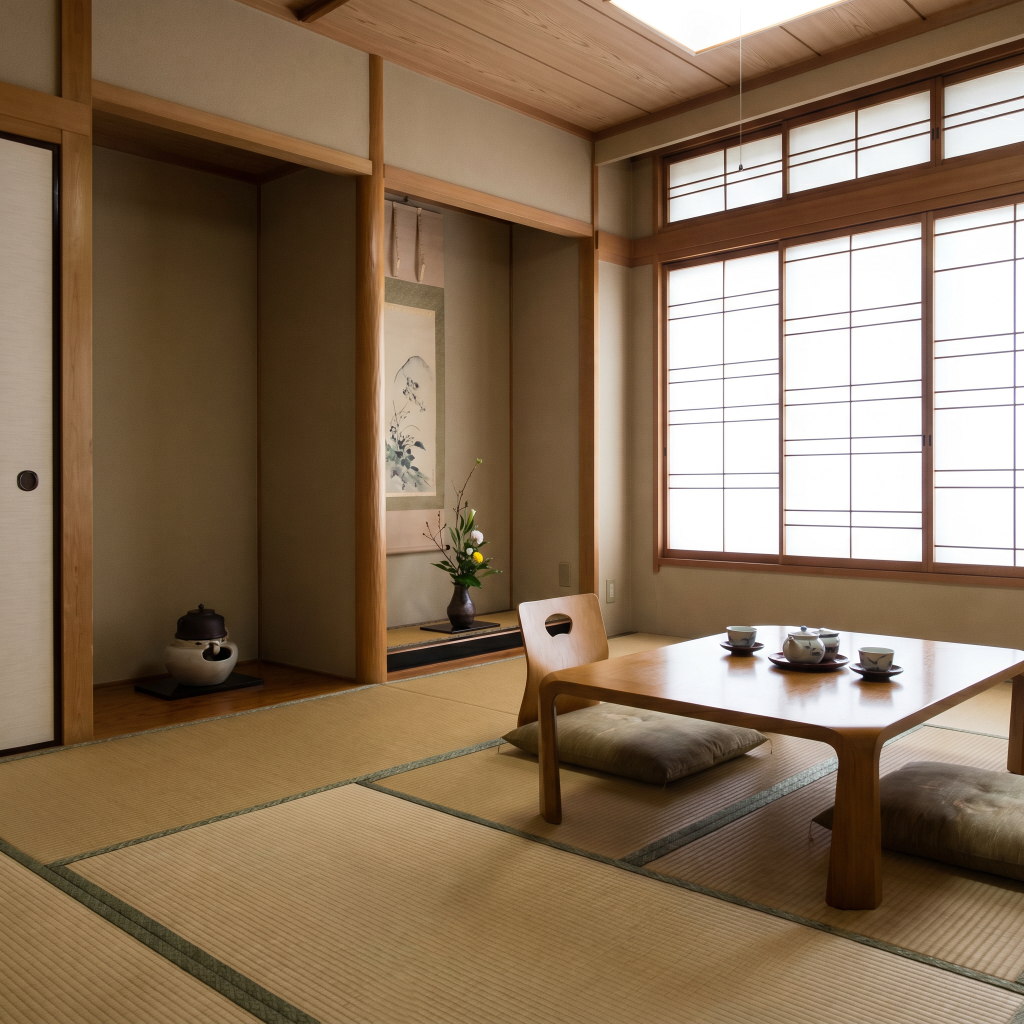 Japansee room, Tatami, Shoji