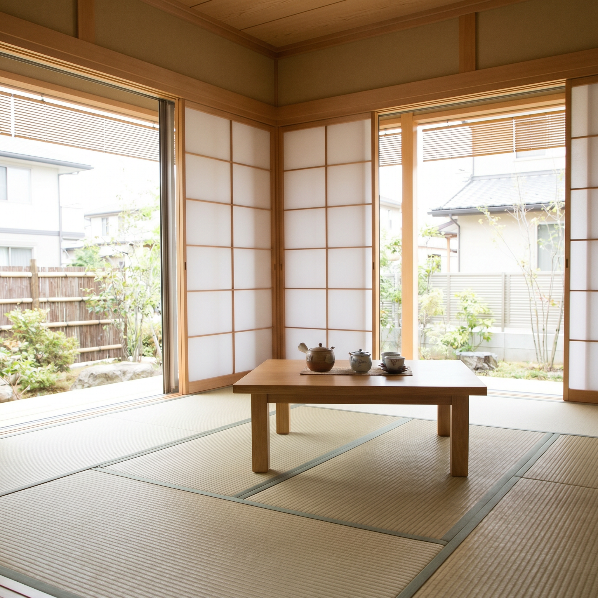 Japansee room, Tatami, Shoji